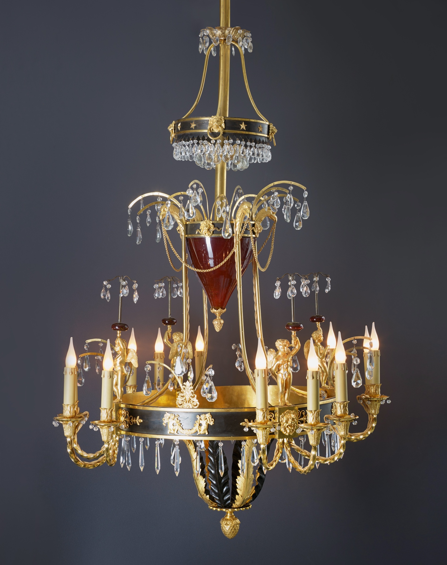 Unknown A Russian Empire Twelve Light Chandelier Saint Petersburg A Russian Empire Twelve Light Chandelier
