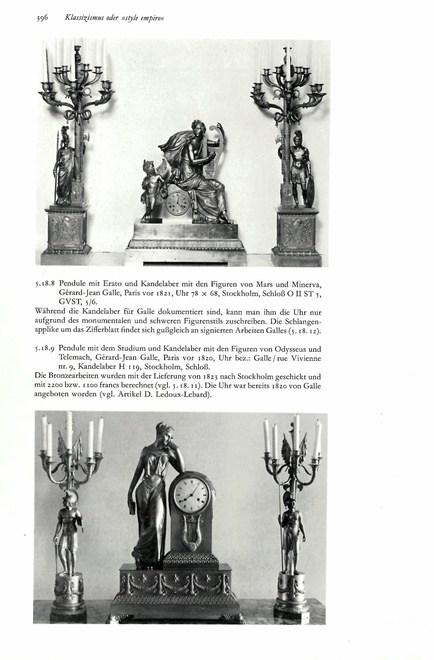 A pair of Empire six-light candelabra attributed to Claude Galle or his son Gérard-Jean Galle