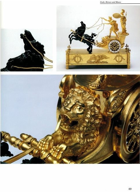 An Empire chariot clock, attributed to Jean-André Reiche